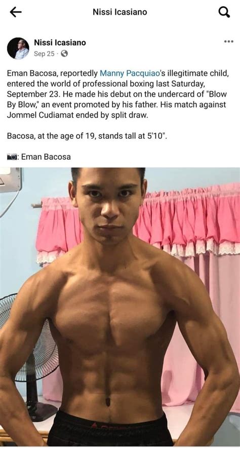 Look: Manny Pacquiao's illegitimate son makes his boxing debut.